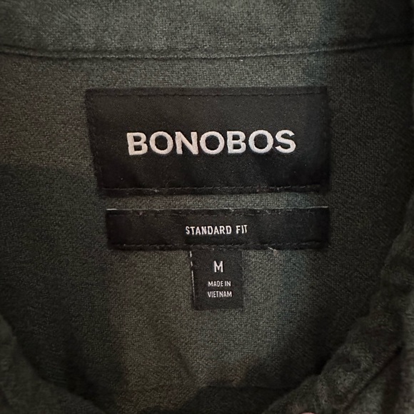 Bonobos Classic Green Flannel Shirt - Picture 2 of 3